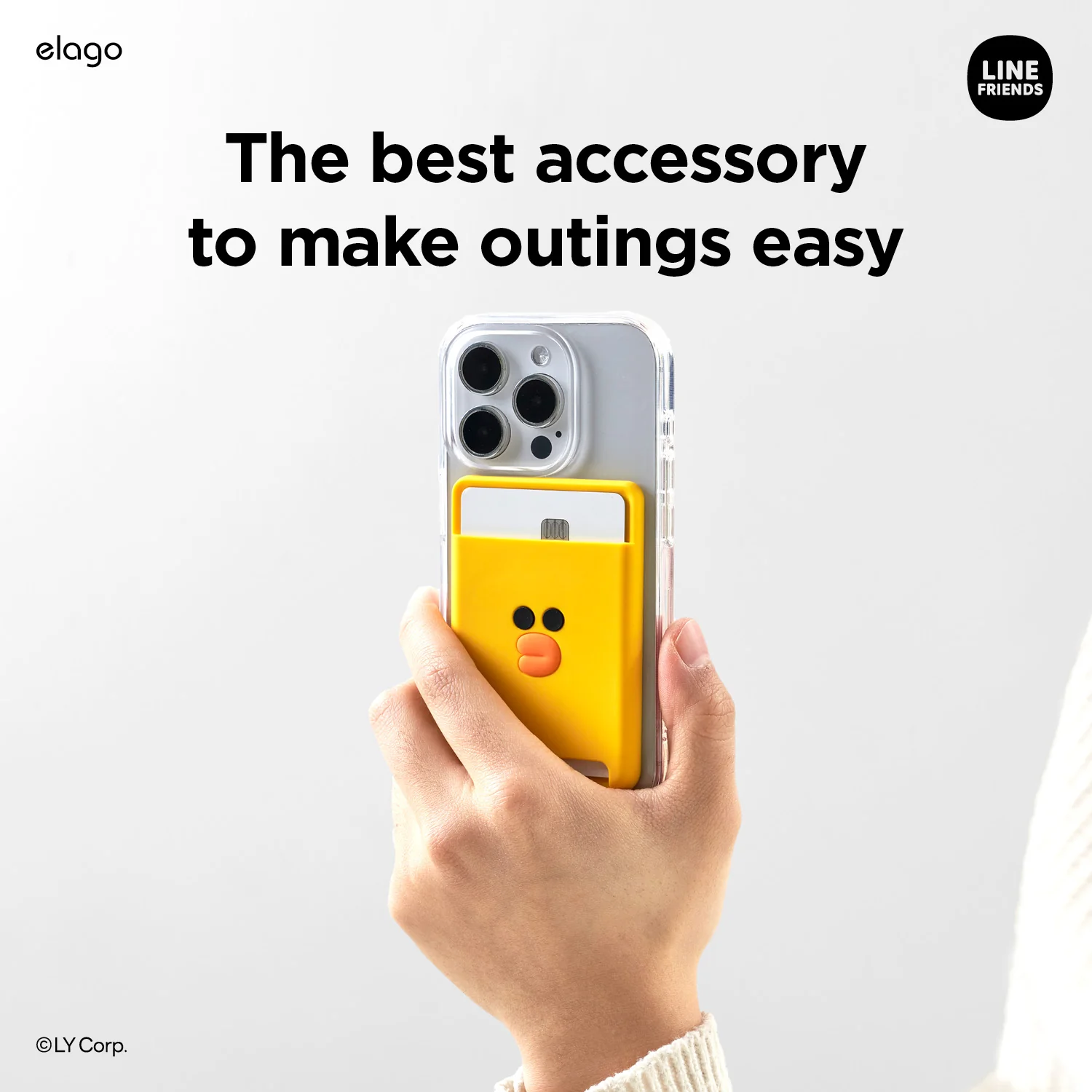 LINE FRIENDS | elago MagSafe Silicone Card Pocket [Sally] - Image 9