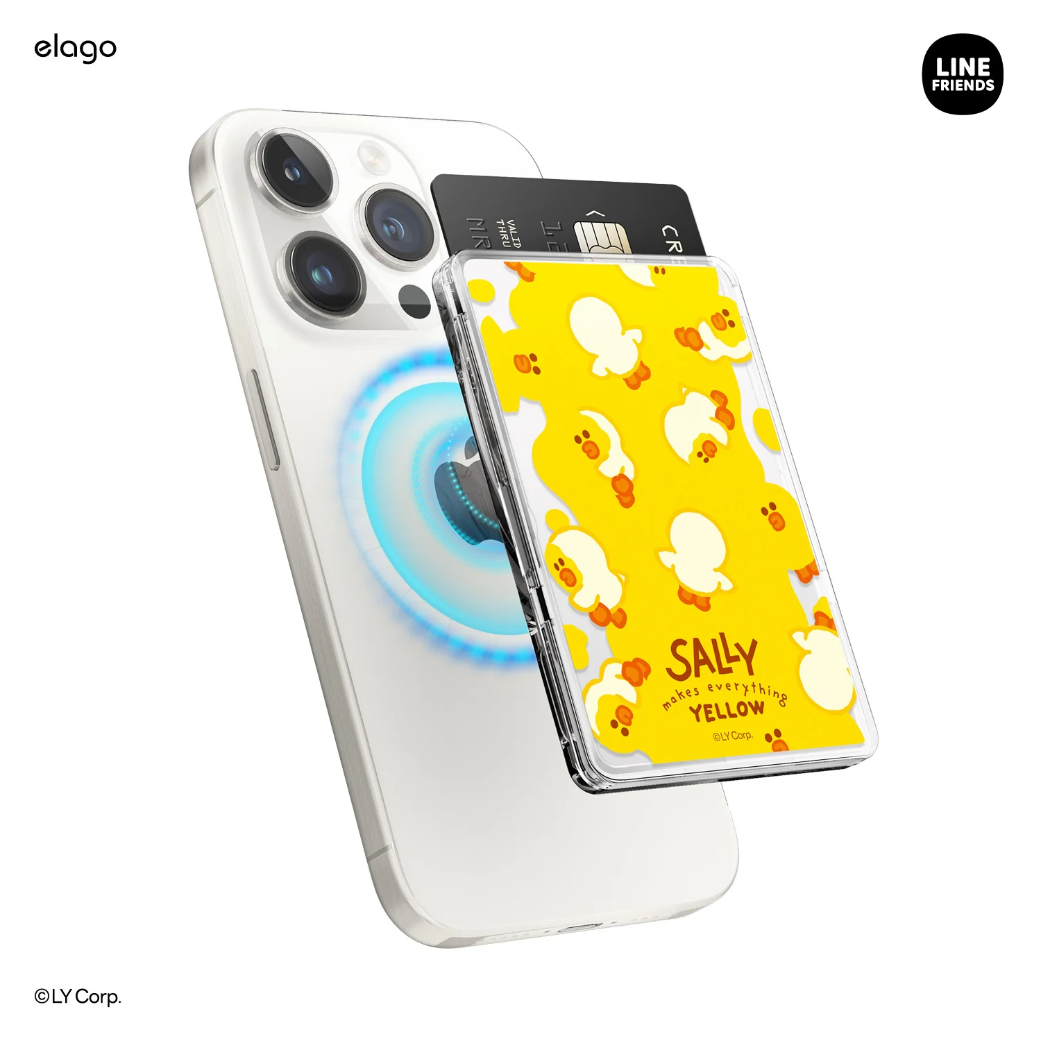 LINE FRIENDS | elago MagSafe Wallet Card Holder [Sally]