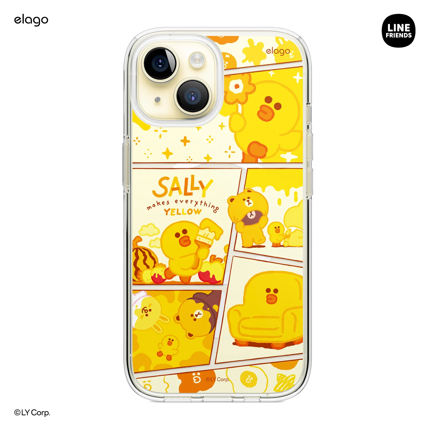 LINE FRIENDS | elago MagSafe Yellow Sally Case for iPhone 15 - Image 2