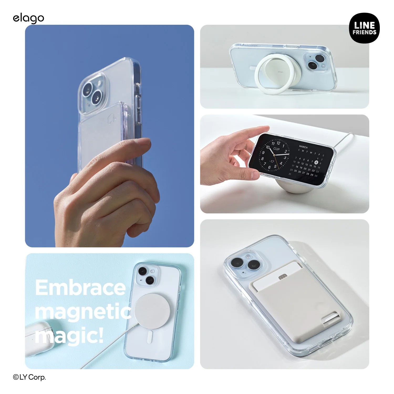 LINE FRIENDS | elago MagSafe Yellow Sally Case for iPhone 15 - Image 5