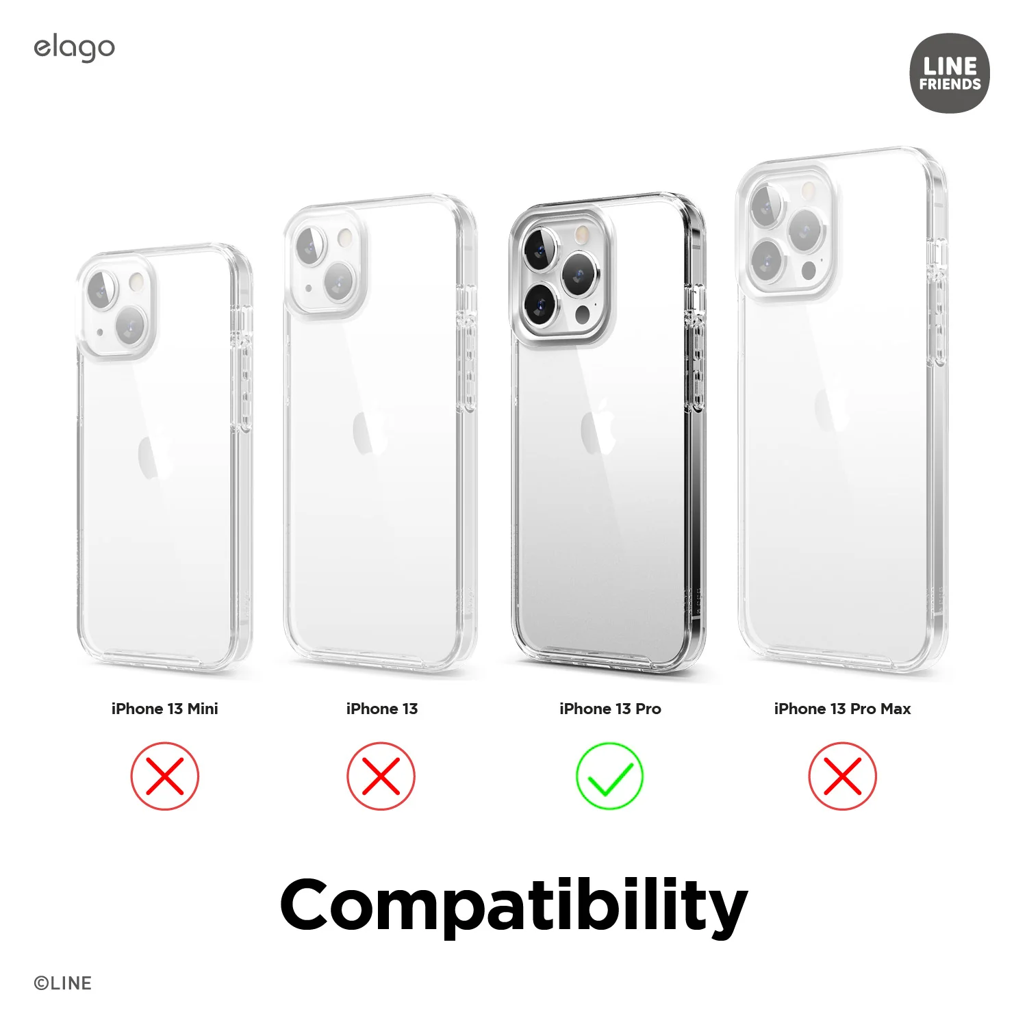 LINE FRIENDS | elago minini Case for iPhone 13 Pro - Image 4
