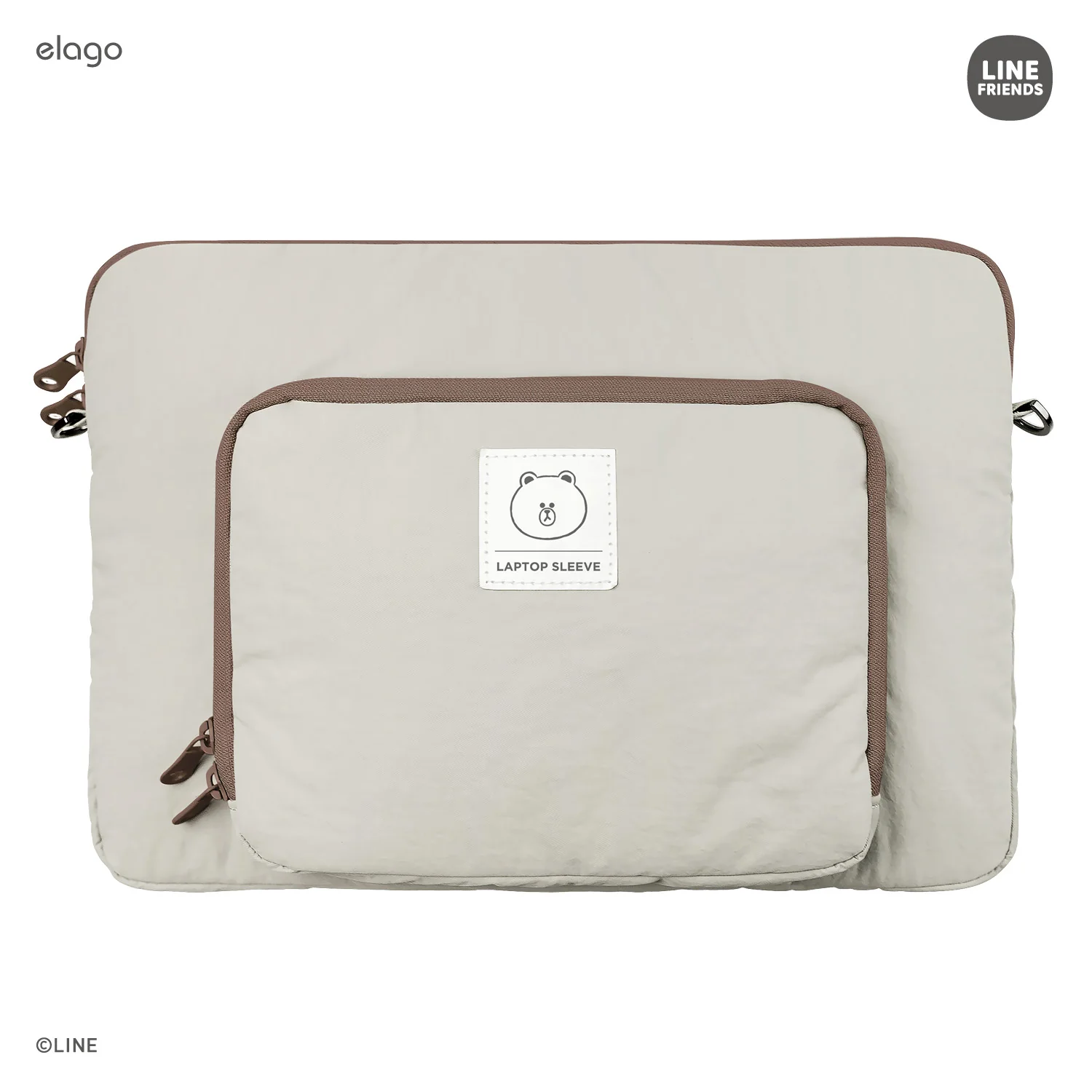LINE FRIENDS | elago Tablet and Laptop Sleeve [Brown] - Image 10