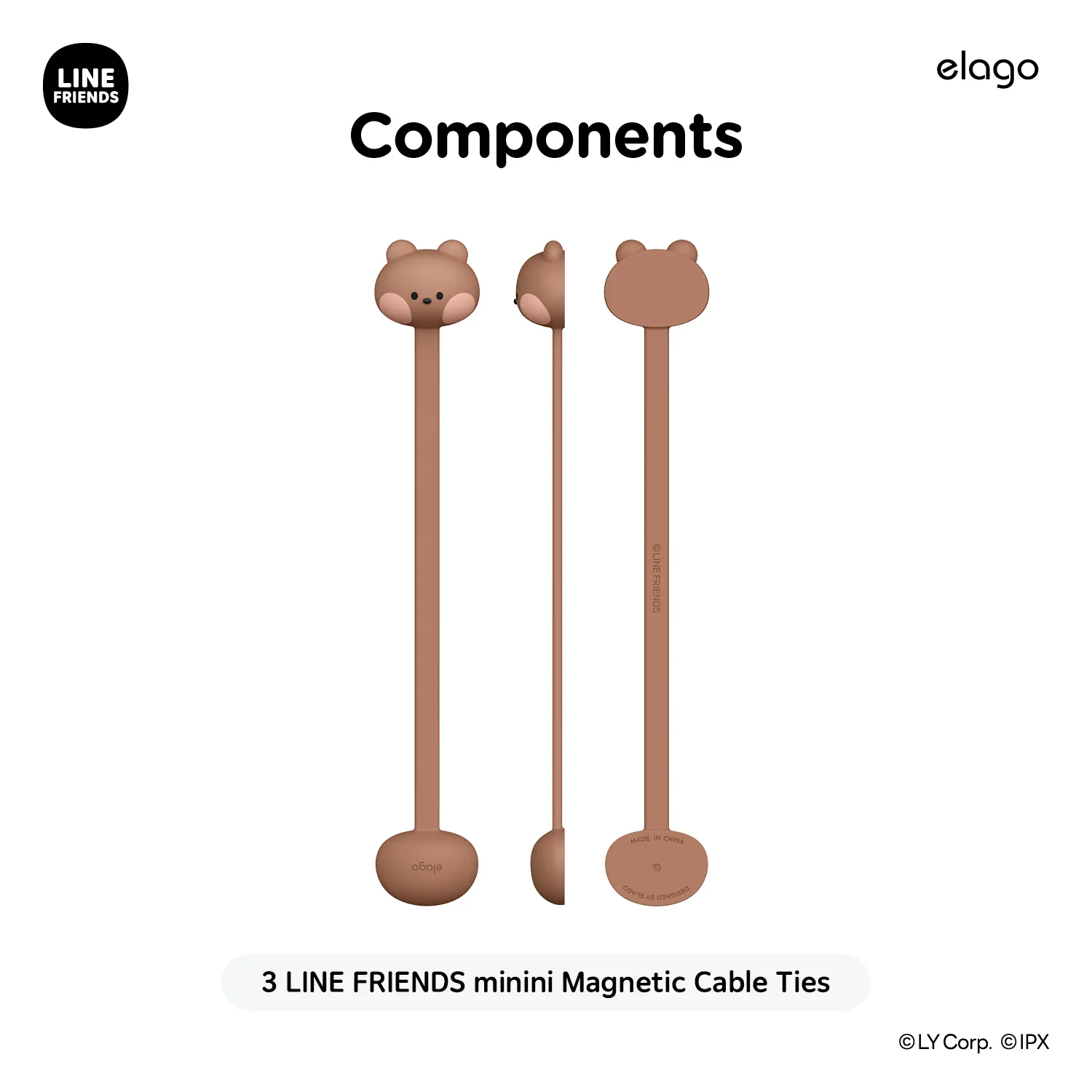LINE FRIENDS | Line Magnet Cable Tie [7 Styles] - Image 13