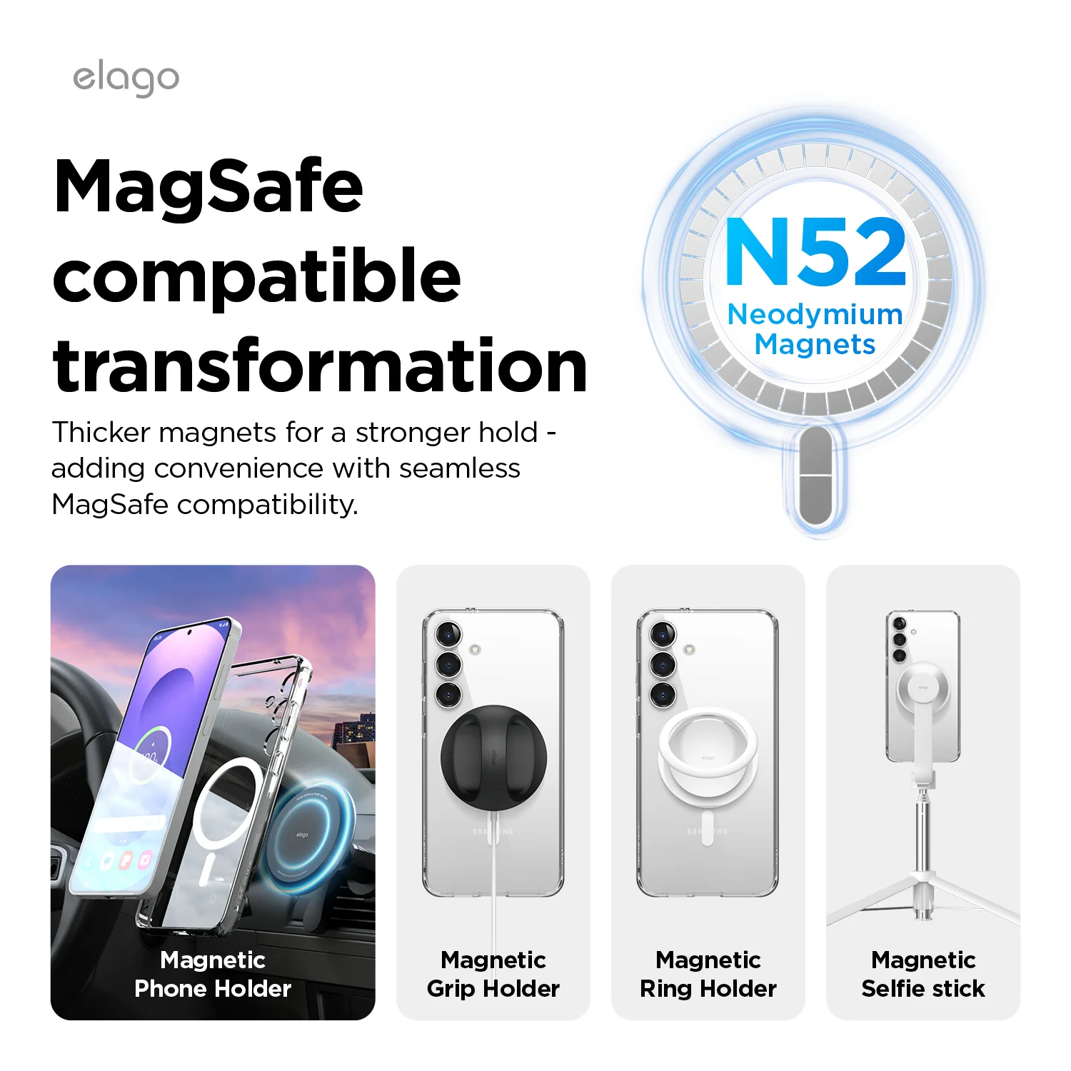 Magnetic Hybrid Clear Case - Image 3