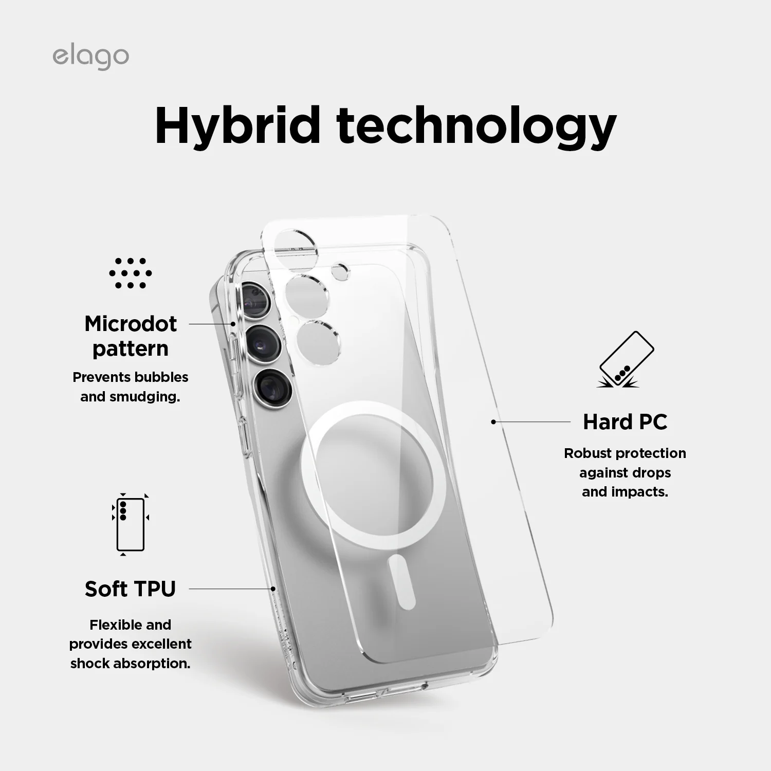Magnetic Hybrid Clear Case - Image 7