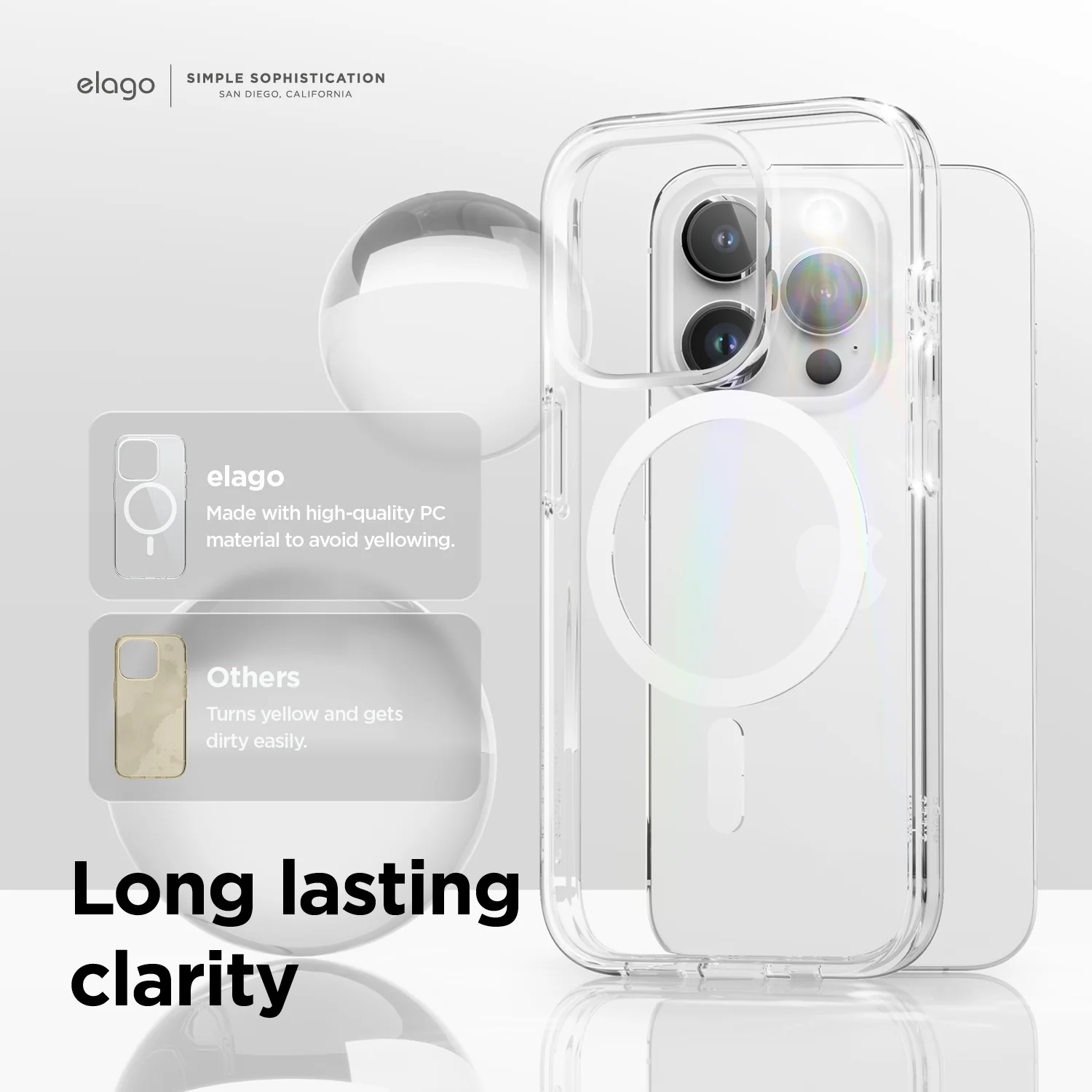 MagSafe Hybrid Clear Case for iPhone 15 Pro - Image 9