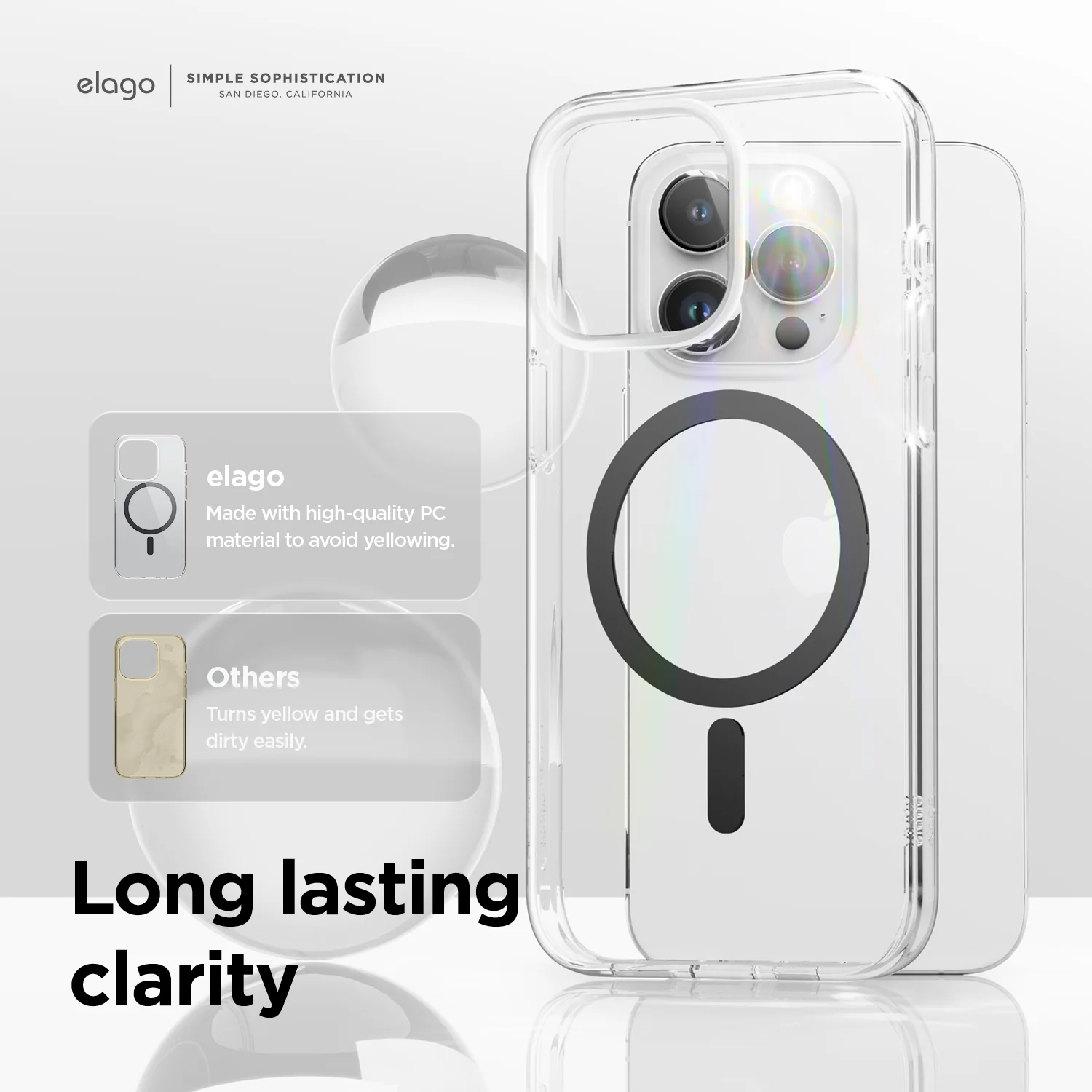 MagSafe Hybrid Clear Case for iPhone 15 Pro Max - Image 9