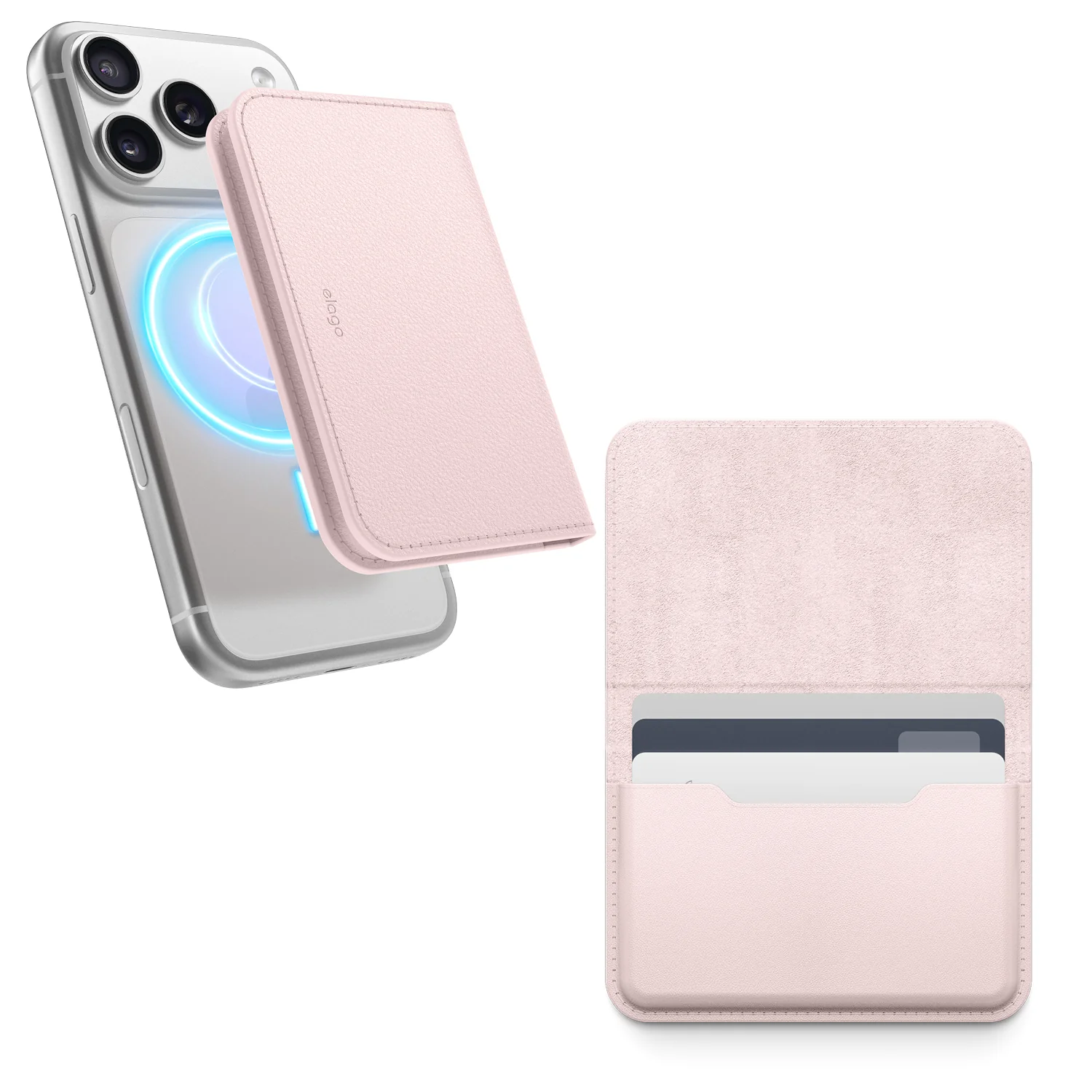 Magnetic Leather Card Holder [6 Colors] - Image 2