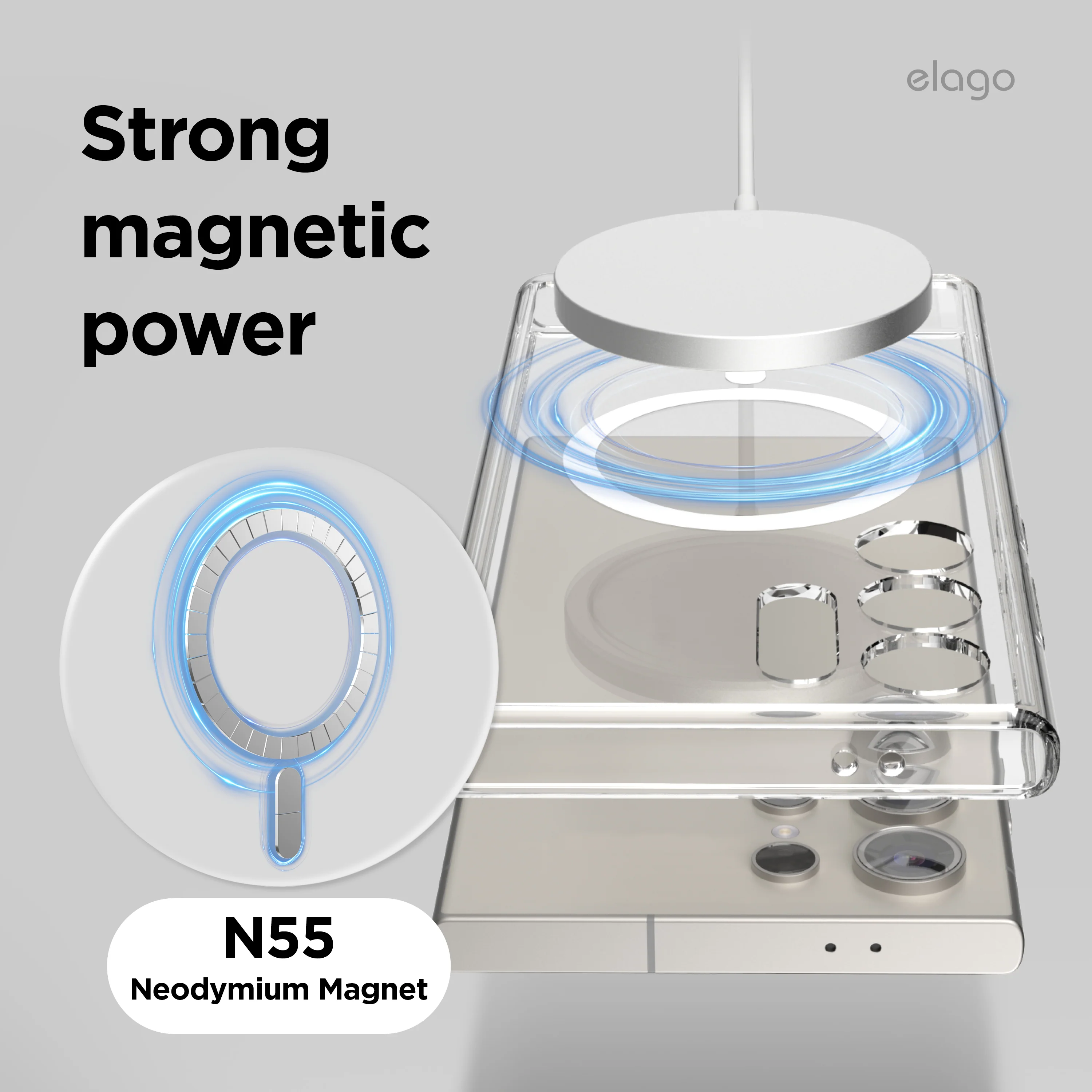 Magnetic Hybrid Clear Case - Image 3