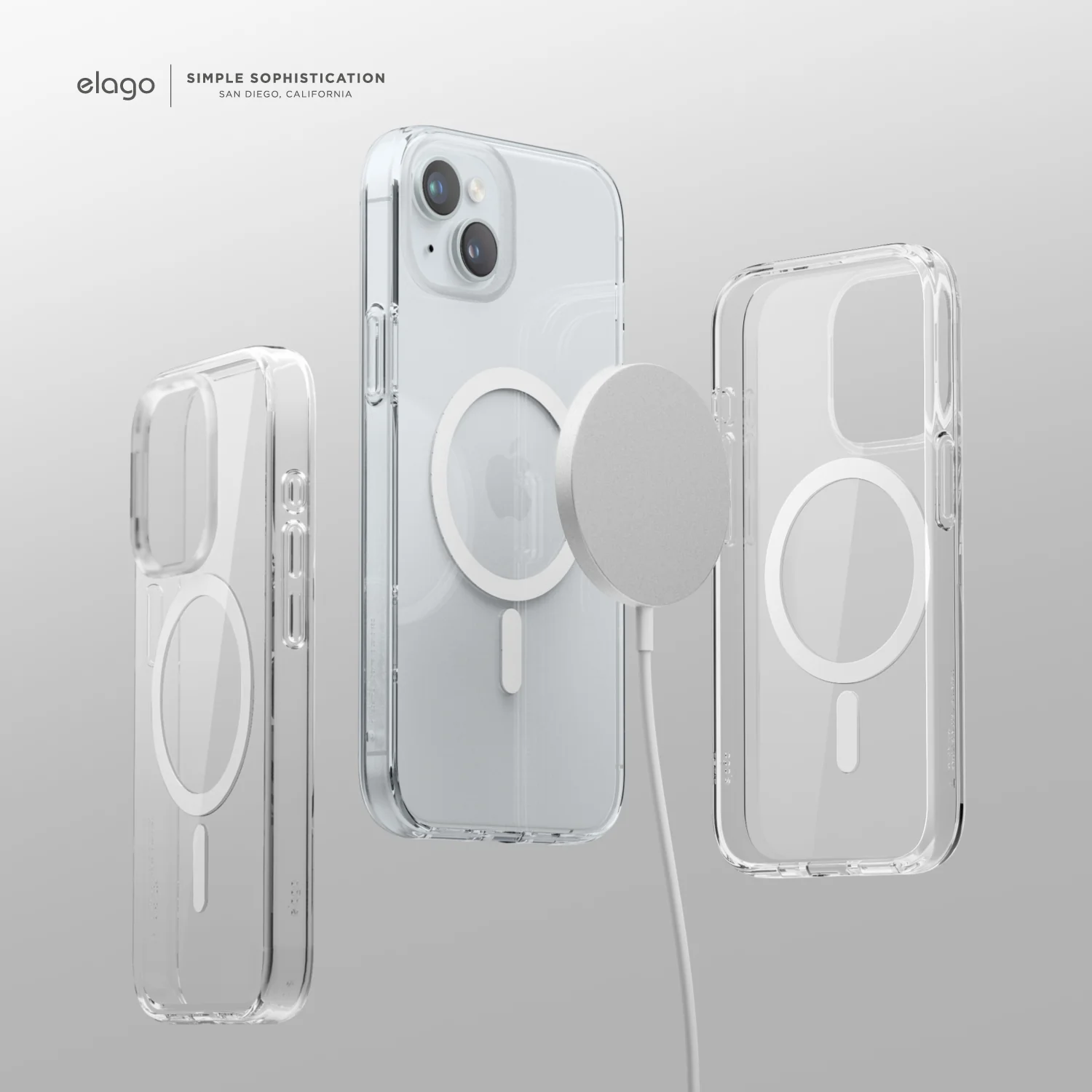 Magnetic Hybrid Clear Case for iPhone 15 - Image 11