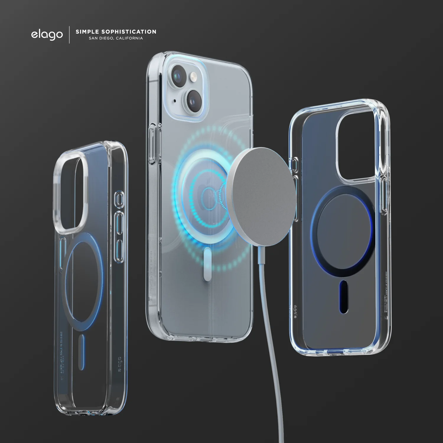 Magnetic Hybrid Clear Case for iPhone 15 - Image 12