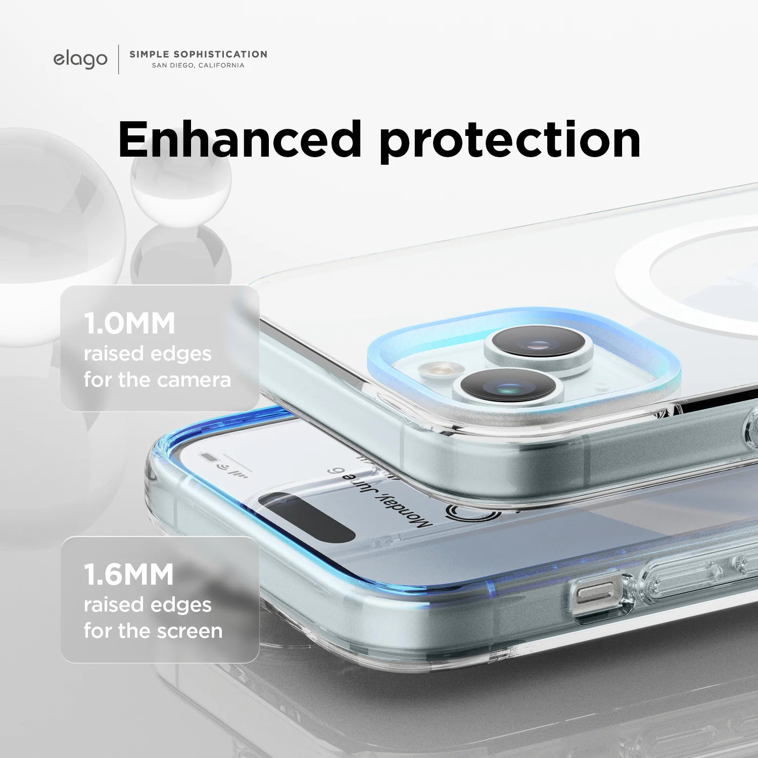 Magnetic Hybrid Clear Case for iPhone 15 - Image 6