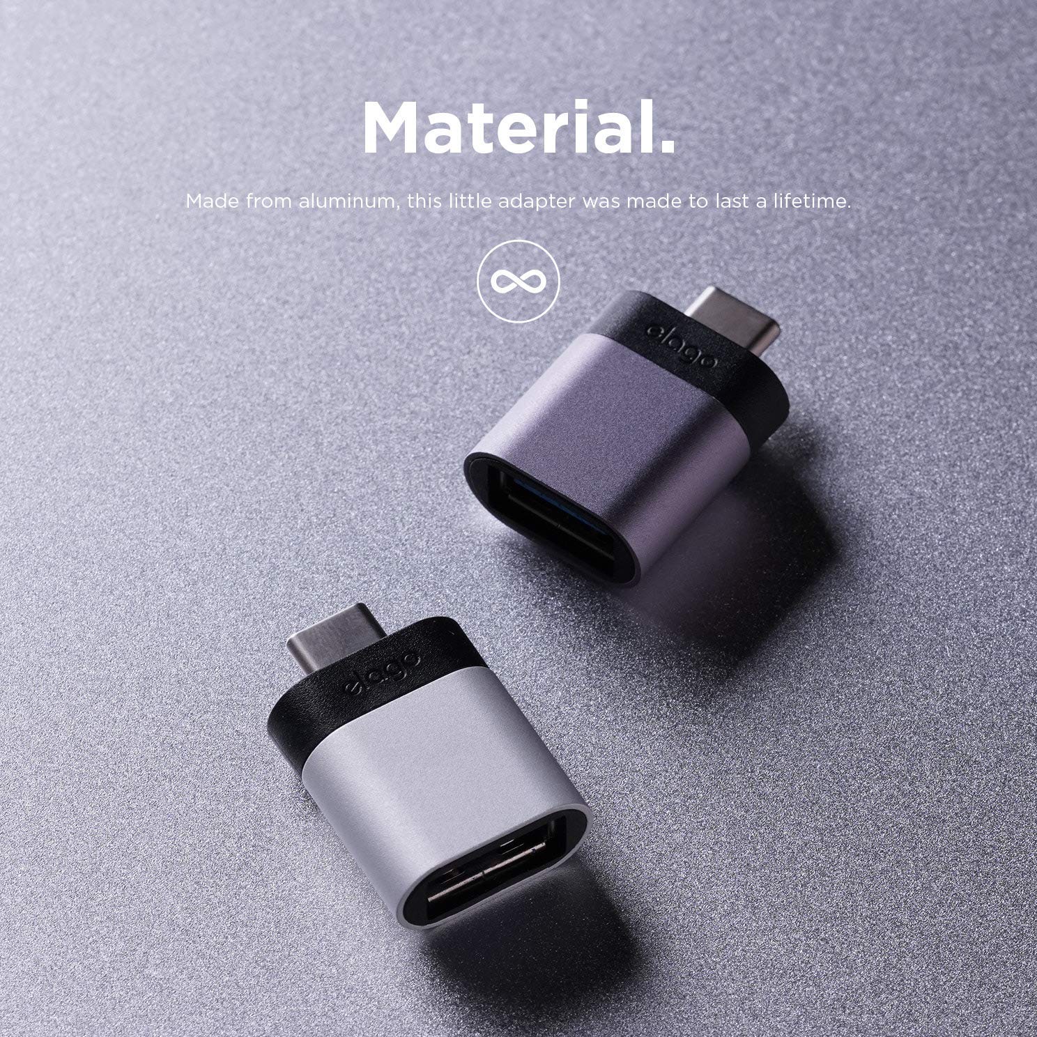 Mini Aluminum USB-C to USB 3.0 Female Mini Adapter [2 Colors] - Image 6