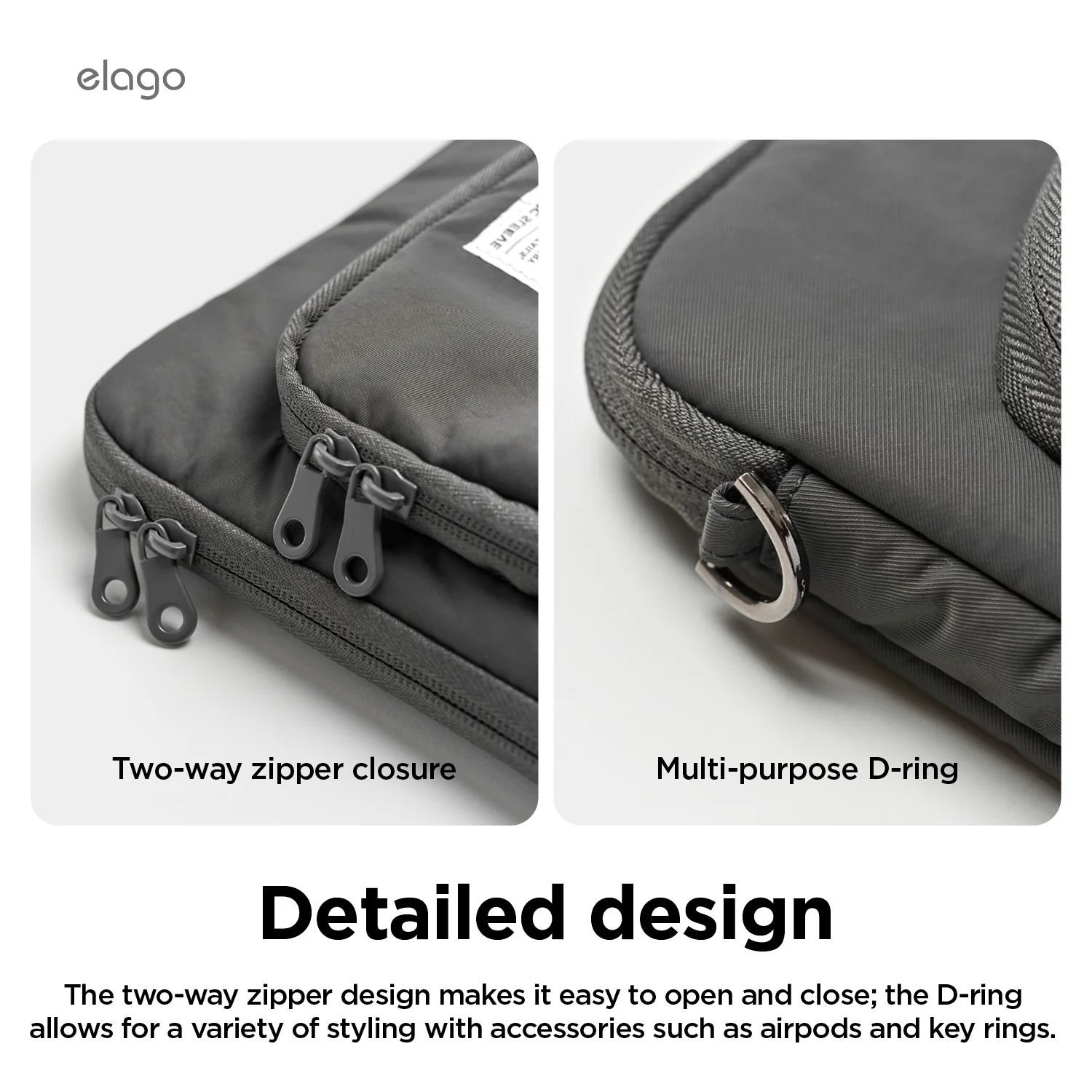 Tablet and Laptop Sleeve [Dark Gray] [3 Sizes] - Image 9