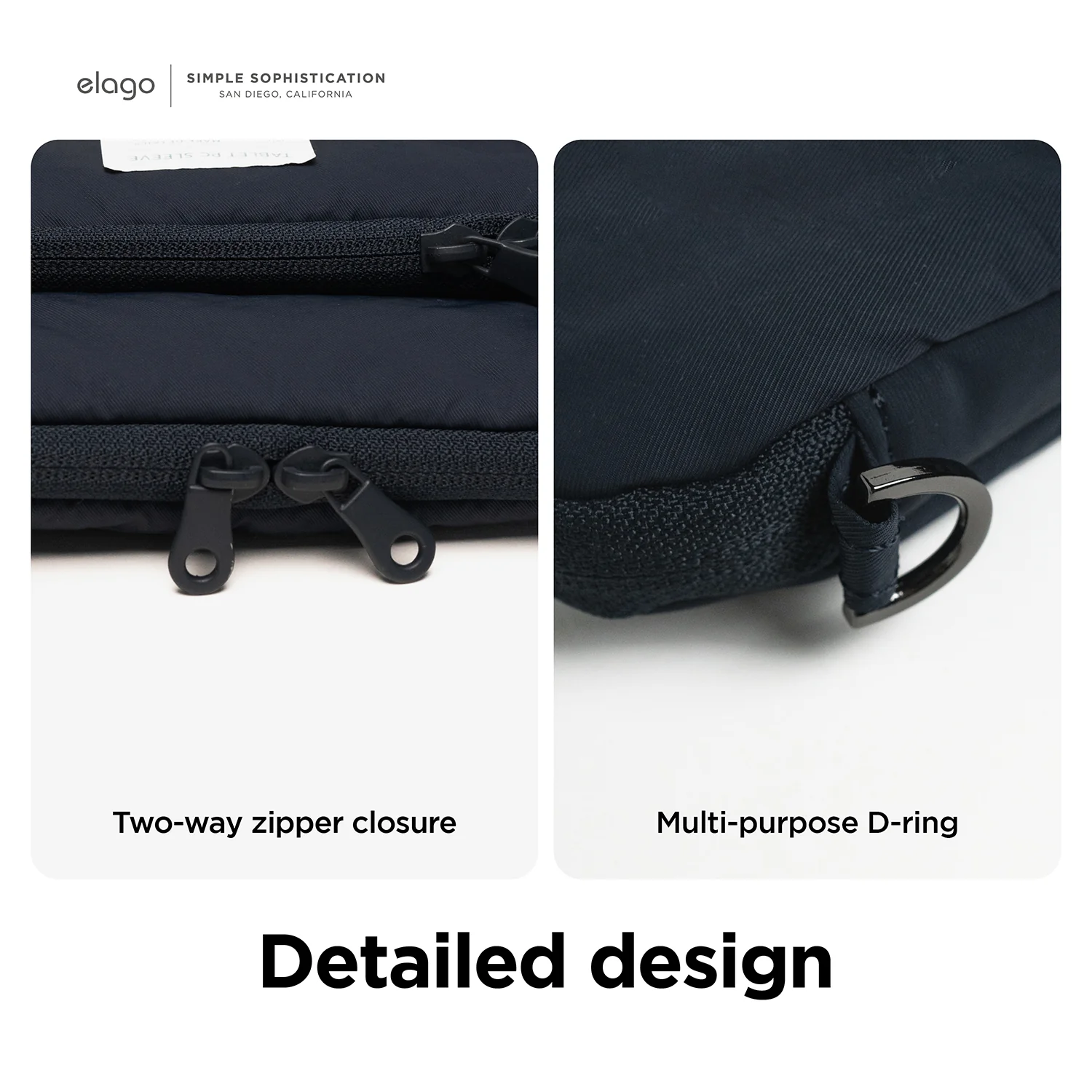 Tablet and Laptop Sleeve [Jean Indigo] [2 Sizes] - Image 6