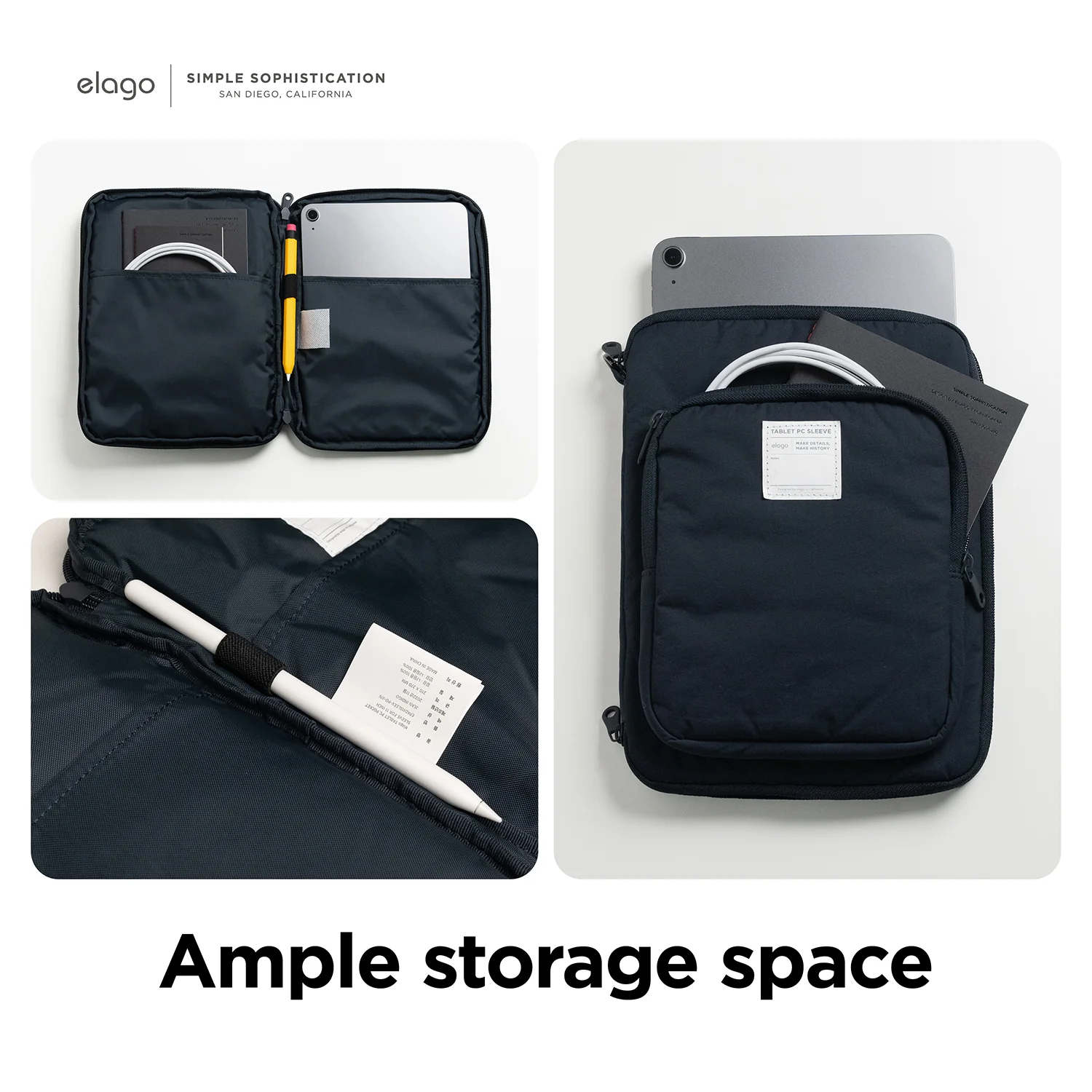 Tablet and Laptop Sleeve [Jean Indigo] [2 Sizes] - Image 7