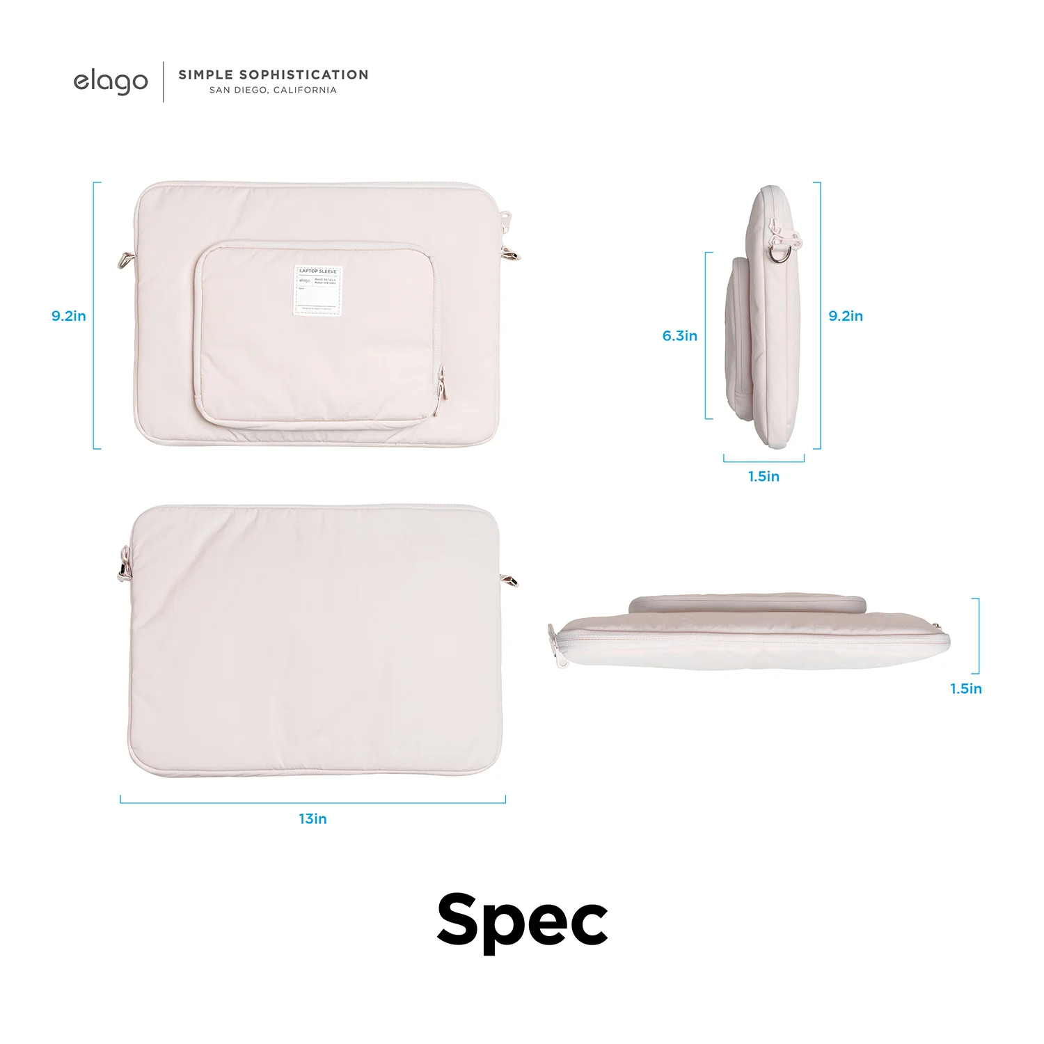 Tablet and Laptop Sleeve [Pastel Pink] [2 Sizes] - Image 14