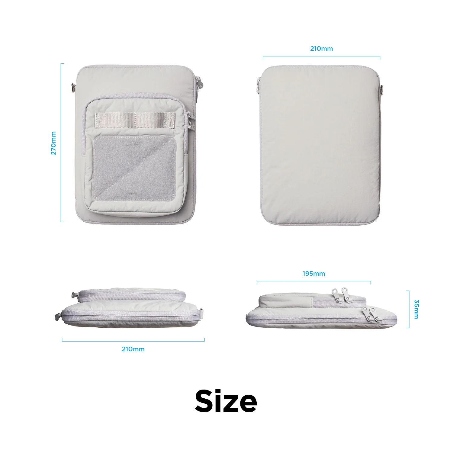 Tablet and Laptop Sleeve with Table Pocket Pouch - Image 10
