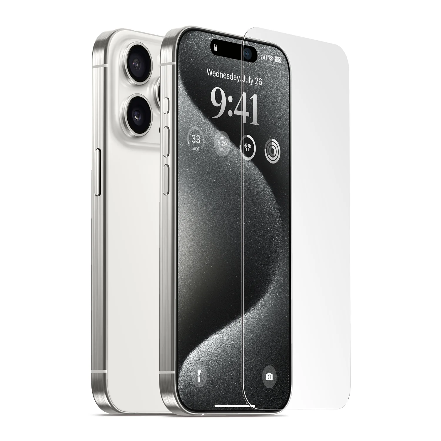 elago Tempered Glass + Screen Protector for iPhone 15 Pro Max